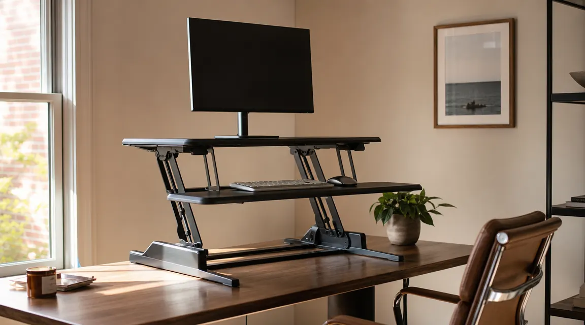 TechOrbits 32-Inch Desk Converter: Honest Review for Small-Space Home Offices